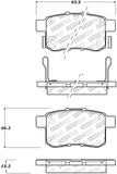 StopTech 11-17 Honda Accord Street Select Rear Brake Pads