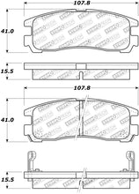 Load image into Gallery viewer, StopTech Street Touring 4/89-99 Mitsubishi Eclipse GST Rear Brake Pads