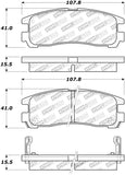 StopTech Street Touring 4/89-99 Mitsubishi Eclipse GST Rear Brake Pads