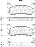 StopTech 97-03 Ford Escort Street Select Rear Brake Pads