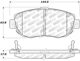 StopTech Performance 00-05 Lexus IS 250/300/350 / 02-09 SC 300/400/430 Front Brake Pads