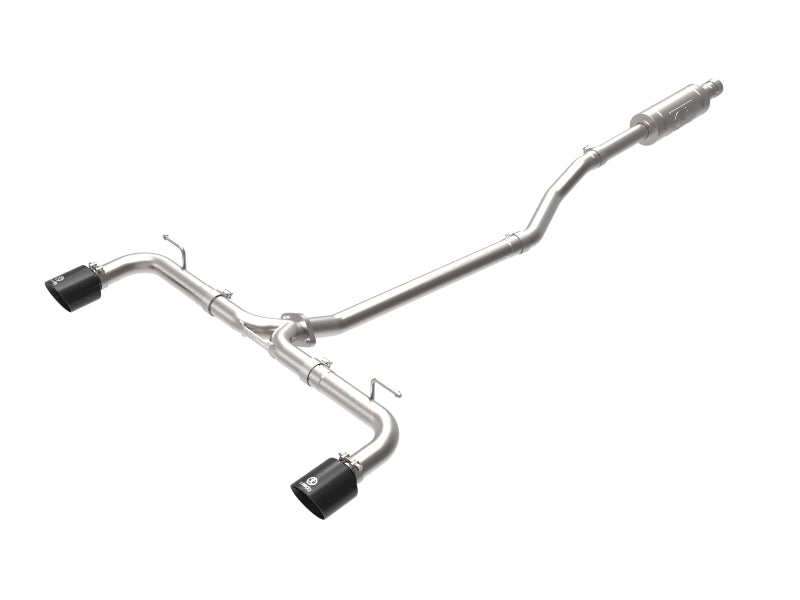 aFe Takeda 2-1/2in 304 SS Cat-Back Exhaust w/ Black Tips 14-18 Mazda 3 L4 2.0L/2.5L