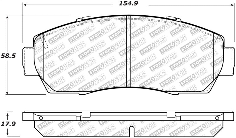 StopTech Street Select Brake Pads - Rear