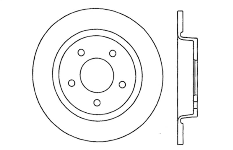 StopTech 04-10 Mazda3 Drilled Right Rear Rotor