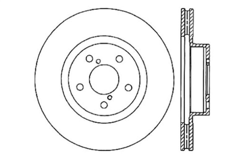 StopTech Slotted & Drilled Sport Brake Rotor