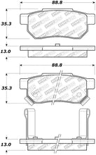 Load image into Gallery viewer, StopTech 90-01 Acura Integra Street Select Brake Pads - Rear