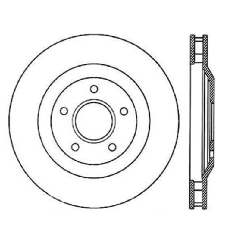 Stoptech 97-04 Chevy Corvette Right Front CRYO-STOP Rotor