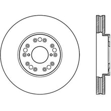 Load image into Gallery viewer, StopTech Power Slot 93-05 Lexus GS Series / 00-05 IS300 / 93-94 LS Front Left Cryo Slotted Rotor