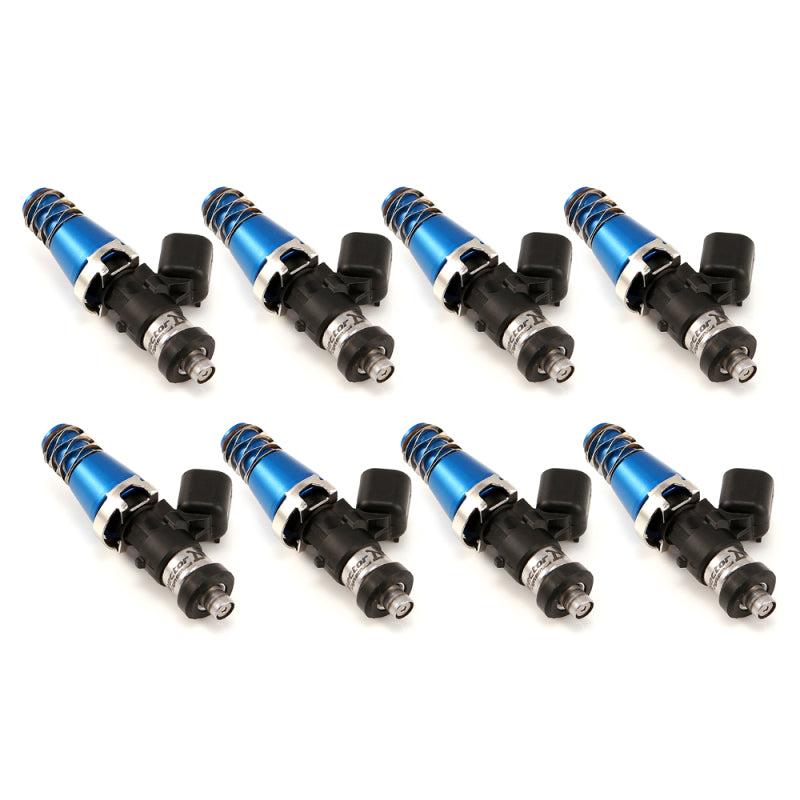 Injector Dynamics 1340cc Injectors - 60mm Length - 11mm Blue Top - Denso Lower Cushion (Set of 8)