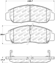 Load image into Gallery viewer, StopTech Performance 03-07 Honda Accord V6 A/T Front Brake Pads