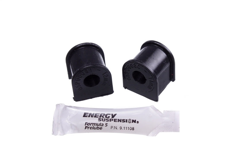 Energy Suspension 06-11 Honda Civic (Excl Si) 12mm Rear Sway Bar Bushings - Black
