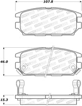 Load image into Gallery viewer, StopTech 91-93 Mitsubishi 3000GT Street Performance Rear Brake Pads