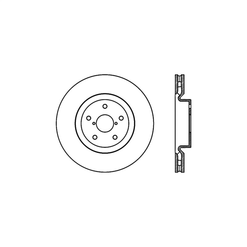 Stoptech 05-07 Subaru Impreza WRX Sti Front High Carbon CRYO-STOP Rotor