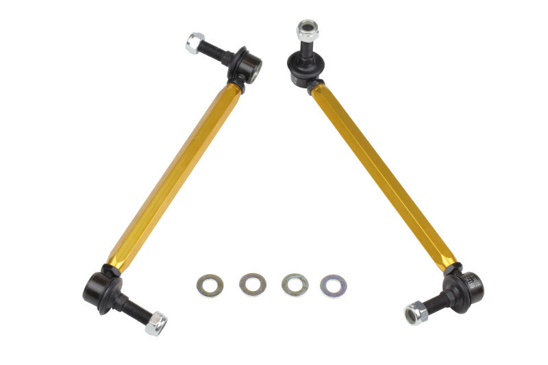 Whiteline 05+ Mustang Coupe 8cyl (Inc Shelby GT/ GT500) Front Swaybar Link Kit H/Duty Adj Steel Ball