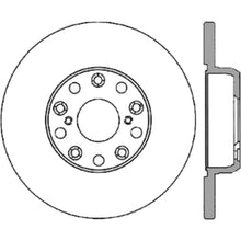 Load image into Gallery viewer, StopTech Power Slot 01-05 Lexus IS300 Rear Left Slotted Cryo Rotor