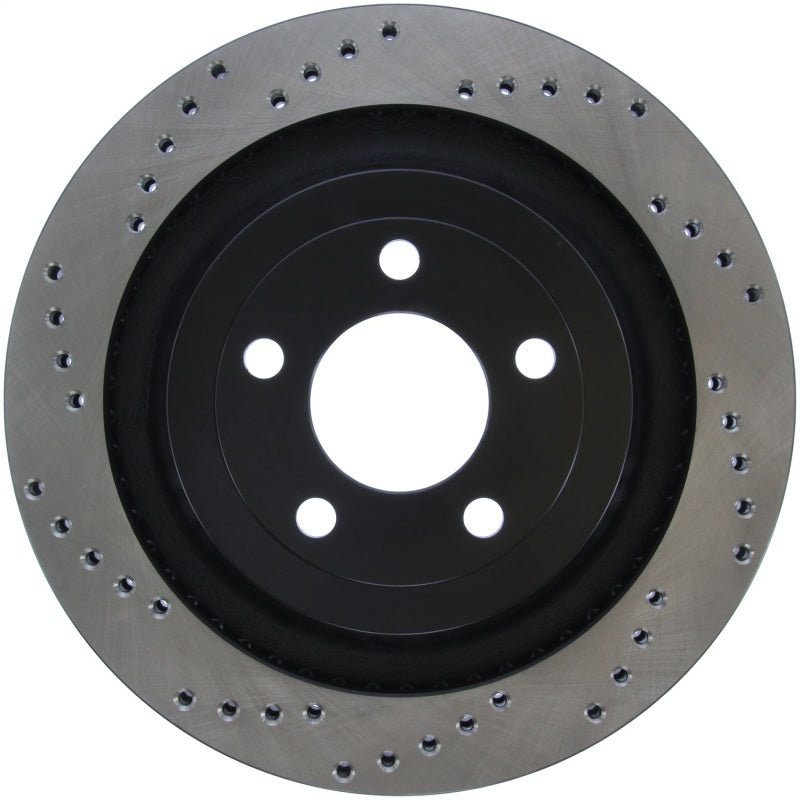 StopTech Cross Drilled Sport Brake Rotor - 2015 Ford Mustang - Rear Right