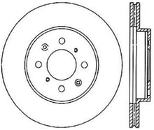 Load image into Gallery viewer, StopTech Power Slot 90-01 Integra / 93-05 Civic EX/93-97 Civic Si Fr Right Slotted CRYO-STOP Rotor