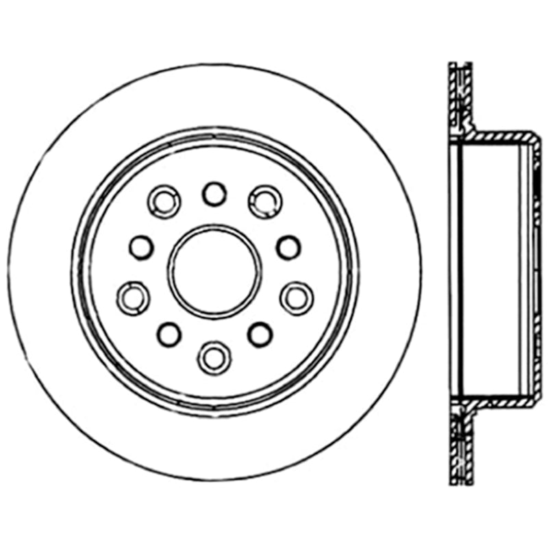 StopTech Power Slot 5/93-98 Supra Turbo Rear Right SportStop CRYO Slotted Rotor