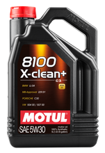 Load image into Gallery viewer, Motul 5L Synthetic Engine Oil 8100 5W30 X-CLEAN Plus