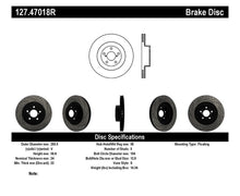 Load image into Gallery viewer, StopTech 02-10 Subaru WRX Slotted &amp; Drilled Right Front Rotor (exc. STi)