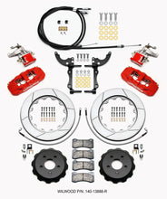 Load image into Gallery viewer, Wilwood AERO4 / MC4 Rear Kit 14.00 Red 2015-Up Mustang w/Lines &amp; Cables