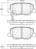 StopTech 13-17 Mitsubishi Outlander Sport Street Select Rear Brake Pads