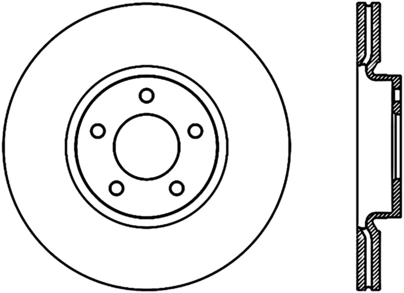 StopTech Power Slot 07-09 Mazdaspeed3 Slotted CRYO Left Front Rotor