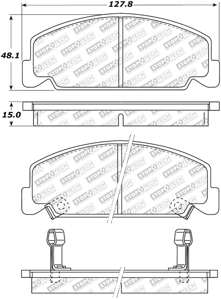 StopTech Street Select Brake Pads - Front