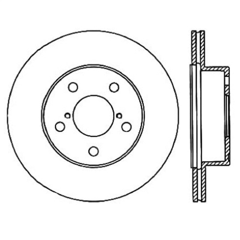 StopTech Power Slot 05-07 STi Rear Right Slotted Rotor