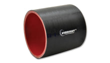 Load image into Gallery viewer, Vibrant Silicone Straight Hose Coupler 3.125in ID x 3.00in Long - Gloss Black