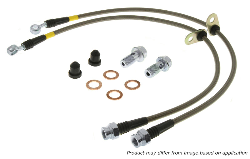 StopTech 13-13 Honda Civic EX Rear SS Brake Lines