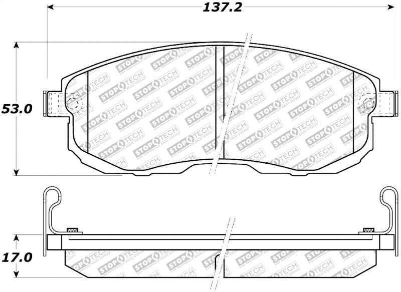 StopTech Street Select Brake Pads - Rear