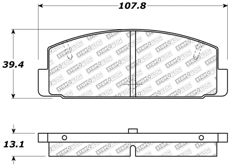 StopTech Street Select Brake Pads - Front/Rear