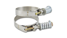 Load image into Gallery viewer, Vibrant SS T-Bolt Clamps Pack of 2 Size Range: 2.69in to 2.99in OD For use w/ 2.5in ID Coupling