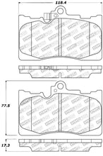 Load image into Gallery viewer, StopTech Performance 06 Lexus GS300/430 / 07-08 GS350 / 06-08 IS350 Front Brake Pads