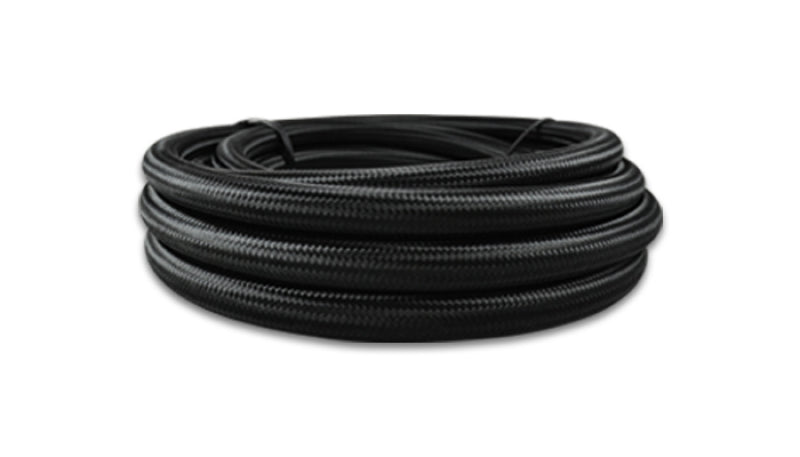 Vibrant -16 AN Black Nylon Braided Flex Hose (20 foot roll)