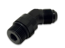 Load image into Gallery viewer, Vibrant -8AN Male to Male -10AN Straight Cut 45 Degree Adapter Fitting - Anodized Black