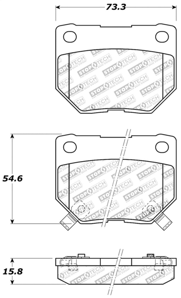 StopTech Performance 06-07 WRX Rear Brake Pads