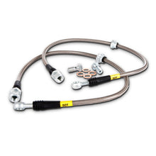 Load image into Gallery viewer, StopTech 08-09 WRX &amp; STi Stainless Steel Front Brake Lines