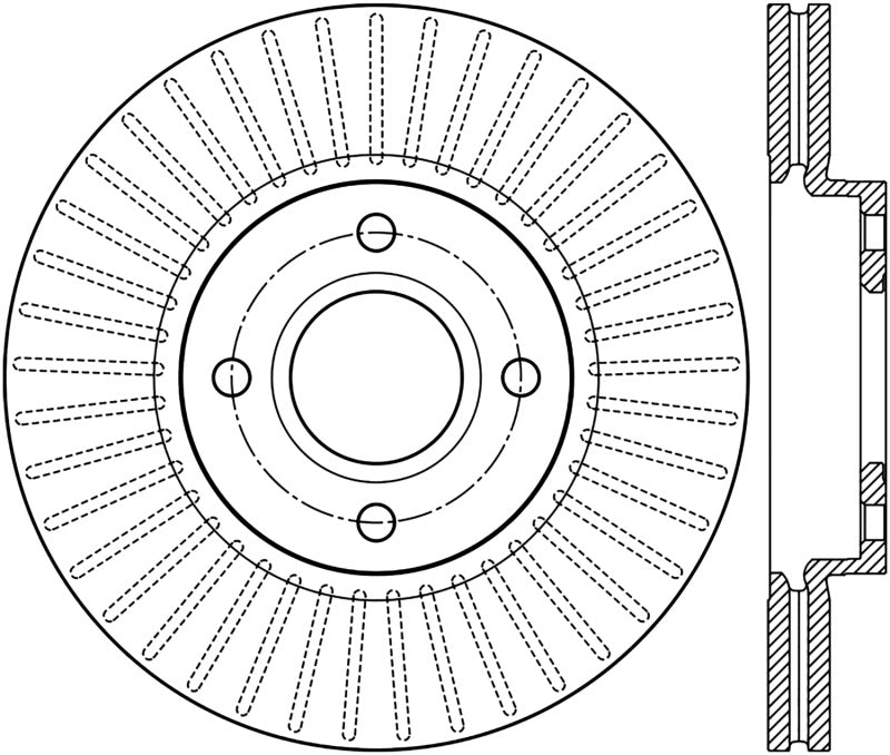 Stoptech 14-16 Ford Fiesta Front Cryo Rotor