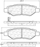 StopTech Street Select Brake Pads w/Hardware - Rear