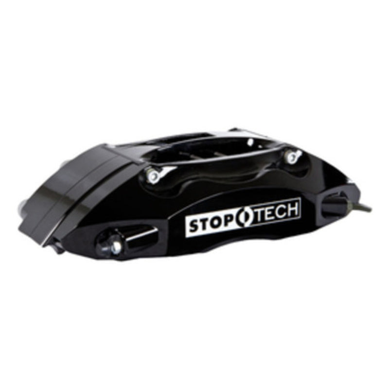 StopTech 90-96 300zx Front BBK w/ Black ST-40 Calipers Slotted 332x32 Rotors Pads and SS Lines