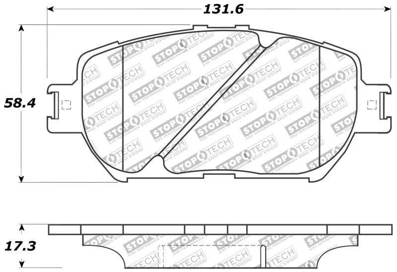 StopTech Performance 06 Lexus GS / 09-10 IS Front Brake Pads