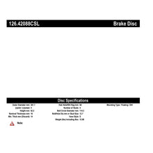 Load image into Gallery viewer, StopTech Power Slot 06-07 350Z / 05-07 G35 / 06-07 G35X SportStop CRYO Slotted Rear Left Rotor