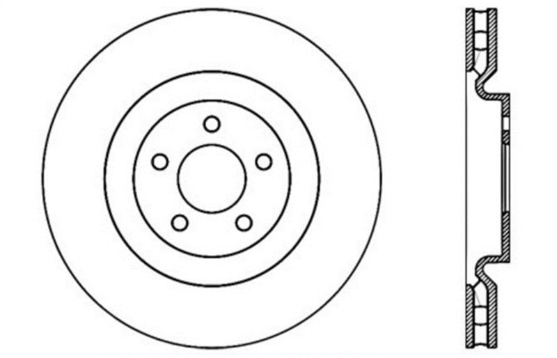 StopTech Drilled Sport Brake Rotor